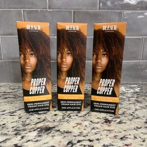 Bleach London Set of 3 Proper Copper Hair Dye- BNIB
